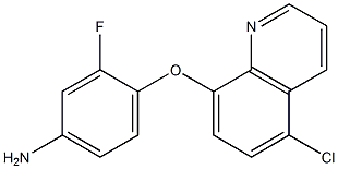 4-[(5-chloroquinolin-8-yl)oxy]-3-fluoroaniline