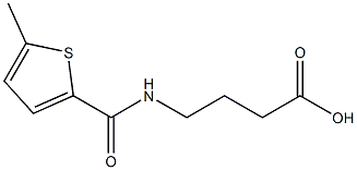 4-[(5-methylthiophen-2-yl)formamido]butanoic acid Struktur