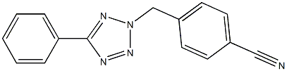 4-[(5-phenyl-2H-1,2,3,4-tetrazol-2-yl)methyl]benzonitrile 结构式