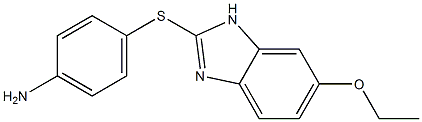 4-[(6-ethoxy-1H-1,3-benzodiazol-2-yl)sulfanyl]aniline Struktur