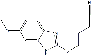 4-[(6-methoxy-1H-1,3-benzodiazol-2-yl)sulfanyl]butanenitrile