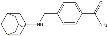 4-[(adamantan-1-ylamino)methyl]benzamide Struktur