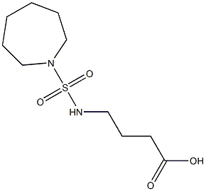 4-[(azepane-1-sulfonyl)amino]butanoic acid 化学構造式