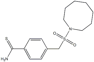 4-[(azocane-1-sulfonyl)methyl]benzene-1-carbothioamide 结构式