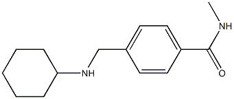 4-[(cyclohexylamino)methyl]-N-methylbenzamide Struktur