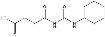 4-[(cyclohexylcarbamoyl)amino]-4-oxobutanoic acid Struktur