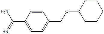 4-[(cyclohexyloxy)methyl]benzenecarboximidamide Struktur