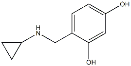 4-[(cyclopropylamino)methyl]benzene-1,3-diol Struktur