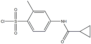 4-[(cyclopropylcarbonyl)amino]-2-methylbenzenesulfonyl chloride,,结构式