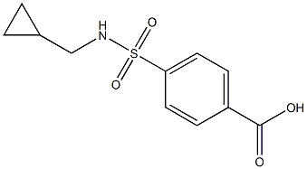 4-[(cyclopropylmethyl)sulfamoyl]benzoic acid Structure