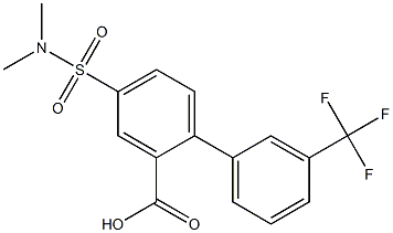 4-[(dimethylamino)sulfonyl]-3'-(trifluoromethyl)-1,1'-biphenyl-2-carboxylic acid|