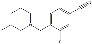 4-[(dipropylamino)methyl]-3-fluorobenzonitrile,,结构式