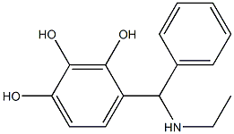 4-[(ethylamino)(phenyl)methyl]benzene-1,2,3-triol Structure