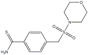 4-[(morpholine-4-sulfonyl)methyl]benzene-1-carbothioamide