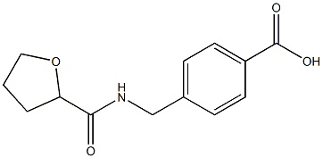 4-[(oxolan-2-ylformamido)methyl]benzoic acid Structure