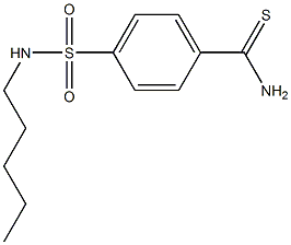 4-[(pentylamino)sulfonyl]benzenecarbothioamide Structure