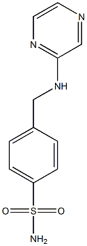 4-[(pyrazin-2-ylamino)methyl]benzene-1-sulfonamide,,结构式