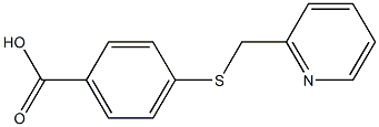 4-[(pyridin-2-ylmethyl)thio]benzoic acid Structure