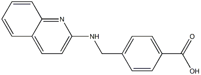 4-[(quinolin-2-ylamino)methyl]benzoic acid Structure