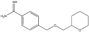 4-[(tetrahydro-2H-pyran-2-ylmethoxy)methyl]benzenecarboximidamide Struktur