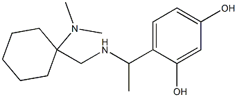 4-[1-({[1-(dimethylamino)cyclohexyl]methyl}amino)ethyl]benzene-1,3-diol Structure