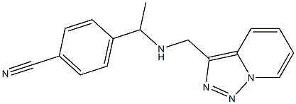 4-[1-({[1,2,4]triazolo[3,4-a]pyridin-3-ylmethyl}amino)ethyl]benzonitrile
