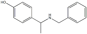 4-[1-(benzylamino)ethyl]phenol Struktur