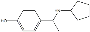 4-[1-(cyclopentylamino)ethyl]phenol 结构式