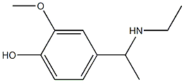 4-[1-(ethylamino)ethyl]-2-methoxyphenol Structure
