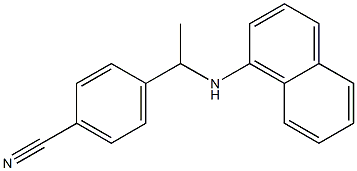 4-[1-(naphthalen-1-ylamino)ethyl]benzonitrile Structure