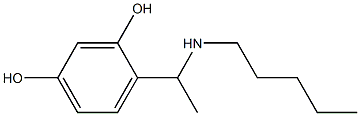 4-[1-(pentylamino)ethyl]benzene-1,3-diol Structure