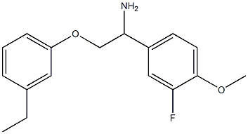  4-[1-amino-2-(3-ethylphenoxy)ethyl]-2-fluoro-1-methoxybenzene