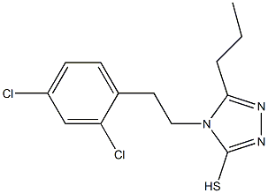 4-[2-(2,4-dichlorophenyl)ethyl]-5-propyl-4H-1,2,4-triazole-3-thiol Structure