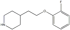 4-[2-(2-fluorophenoxy)ethyl]piperidine Struktur