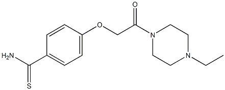 4-[2-(4-ethylpiperazin-1-yl)-2-oxoethoxy]benzene-1-carbothioamide Structure