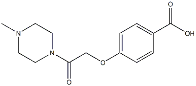4-[2-(4-methylpiperazin-1-yl)-2-oxoethoxy]benzoic acid 结构式