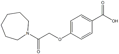 4-[2-(azepan-1-yl)-2-oxoethoxy]benzoic acid Structure