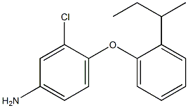 4-[2-(butan-2-yl)phenoxy]-3-chloroaniline 化学構造式