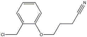 4-[2-(chloromethyl)phenoxy]butanenitrile,,结构式