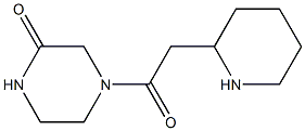 4-[2-(piperidin-2-yl)acetyl]piperazin-2-one 化学構造式