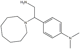 4-[2-amino-1-(azocan-1-yl)ethyl]-N,N-dimethylaniline 化学構造式