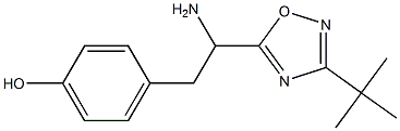 4-[2-amino-2-(3-tert-butyl-1,2,4-oxadiazol-5-yl)ethyl]phenol