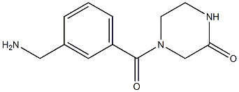 4-[3-(aminomethyl)benzoyl]piperazin-2-one Struktur