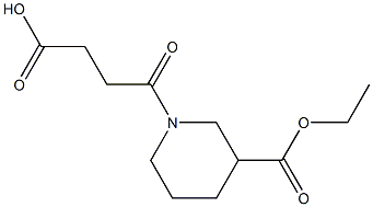 4-[3-(ethoxycarbonyl)piperidin-1-yl]-4-oxobutanoic acid Struktur