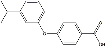 4-[3-(propan-2-yl)phenoxy]benzoic acid Structure