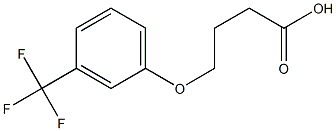4-[3-(trifluoromethyl)phenoxy]butanoic acid Struktur