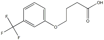 4-[3-(trifluoromethyl)phenoxy]butanoic acid,,结构式