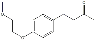 4-[4-(2-methoxyethoxy)phenyl]butan-2-one 结构式