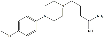 4-[4-(4-methoxyphenyl)piperazin-1-yl]butanimidamide Structure