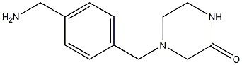 4-[4-(aminomethyl)benzyl]piperazin-2-one Struktur